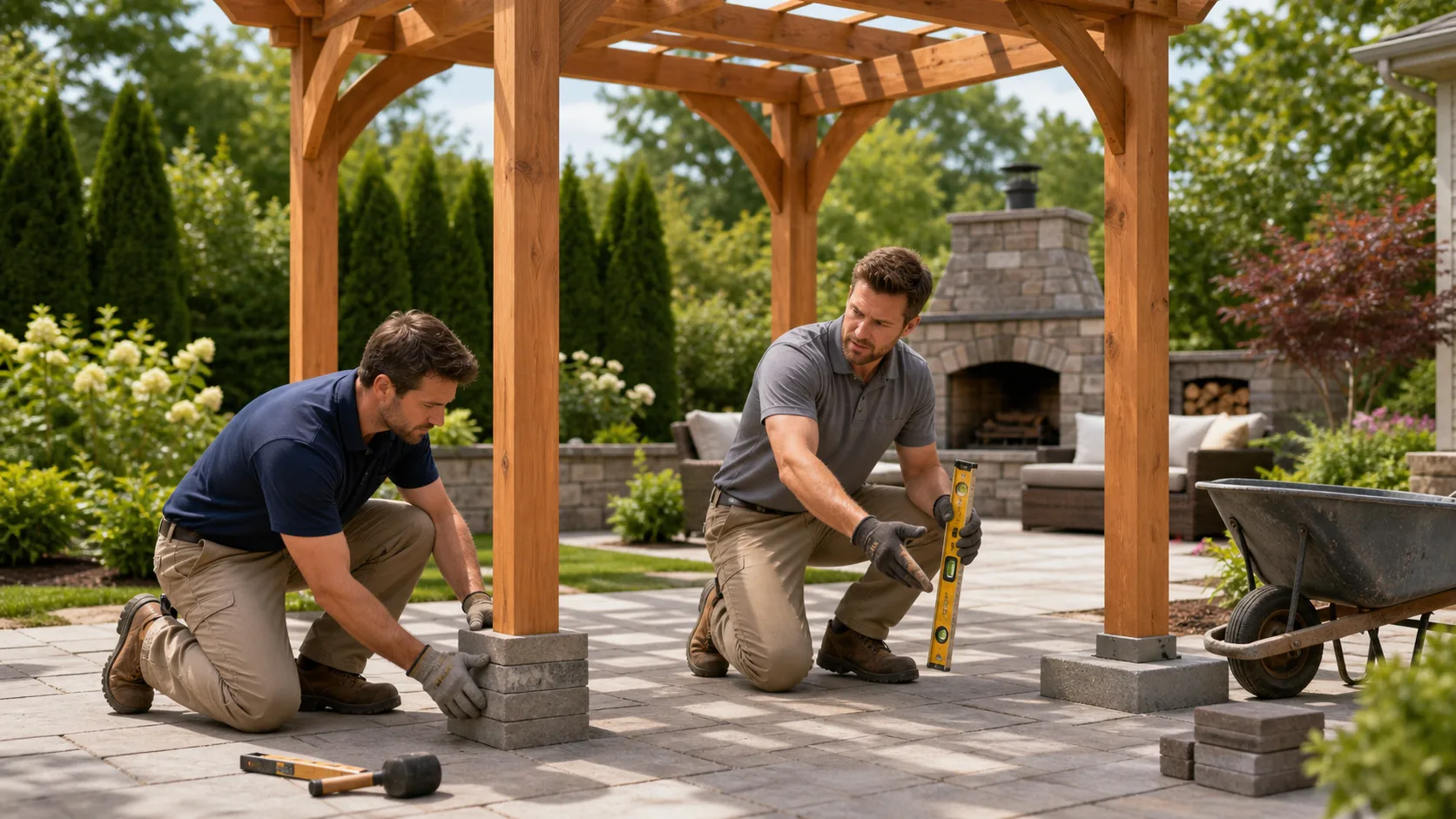 Questioning the Use of Deck Concrete Blocks for Backyard Pergolas