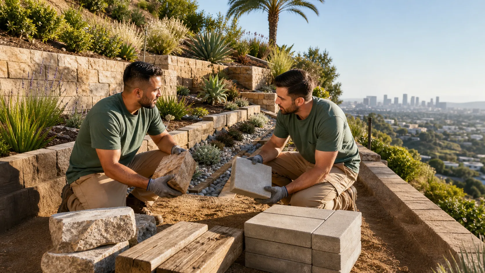 Understanding Garden Bed Materials for Steep Los Angeles Hillsides